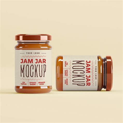 free jam jar mockup css author