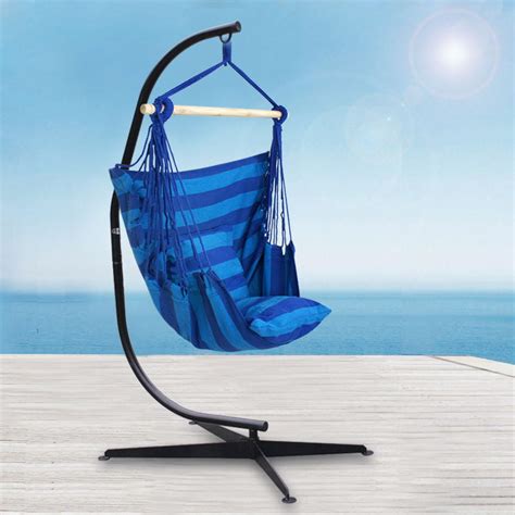 Zeny Hanging Hammock Chair Swing And C Stand Set Oasis For Indoor Or