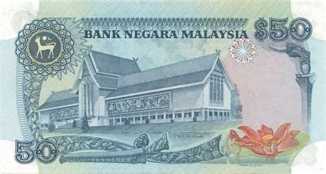 Yang ringgit malaysia dibagi menjadi 100 sen. 50 Ringgit - Malaysia - Numista