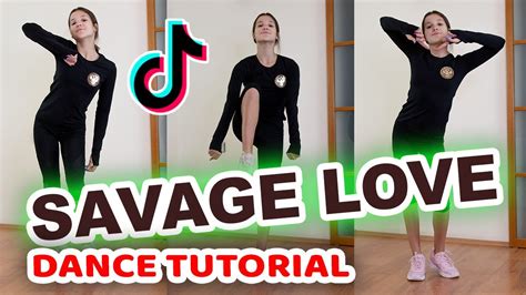 savage love tik tok tutorial tiktok slow detailed dance tutorial danig youtube