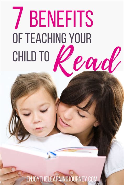 7 Benefits Of Teaching Your Child To Read Teaching Child To Read