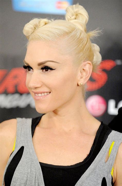 Gwen Stefani Blonde Updo Hair Muse Hair Styles