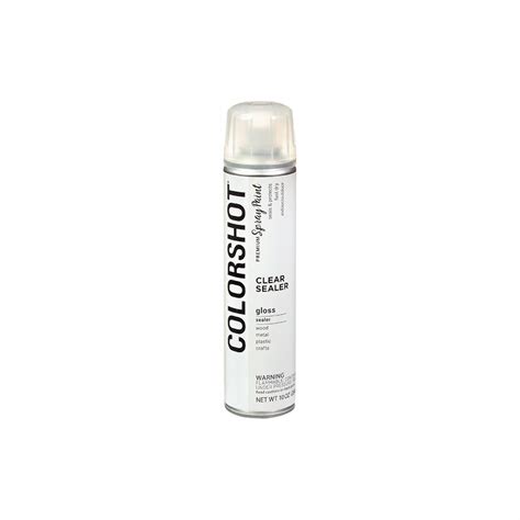 Colorshot 10 Oz Gloss Sealer Clear Purpose Aerosol Spray Paint 6 Pack