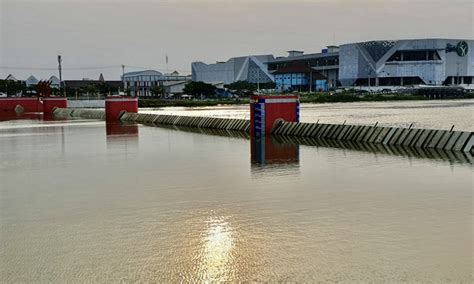Bendung Gerak Kanal Banjir Barat Kota Semarang Siap Beroperasi