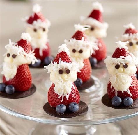 So Cute Christmas Food Desserts Strawberry Santas Santa Recipes