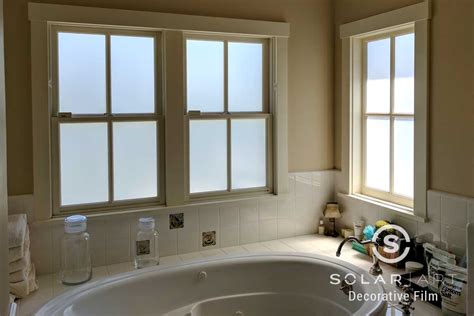 Bathroom Window Privacy Film Installation At A Home In San Francisco