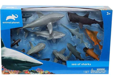 Marine Life Animal Simulation Model Toy Great White Shark Megalodon