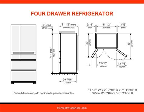 16 Refigerator Dimensions Perfect Home Digest