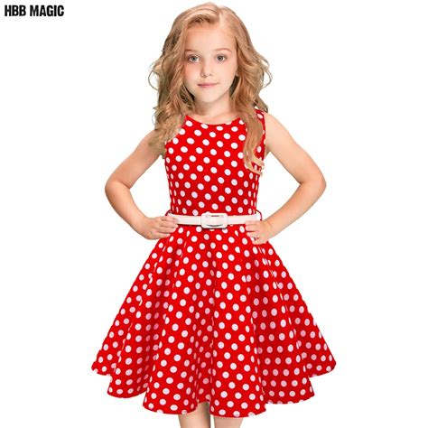 Polka Dot Kids Girls Summer Dress Children Clothing Sleeveless Princess