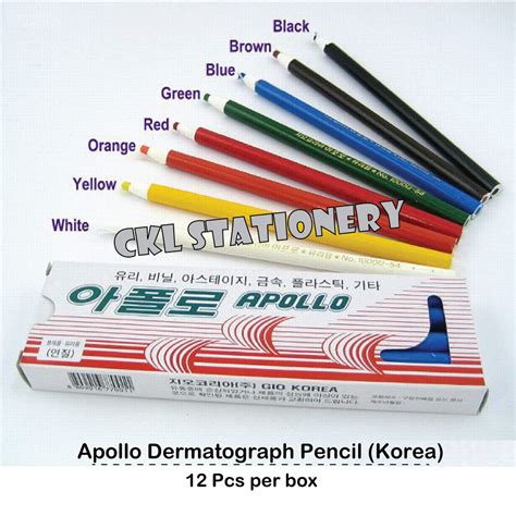 Apollo Dermatograph Pencil Marking Pencil 12s Shopee Malaysia