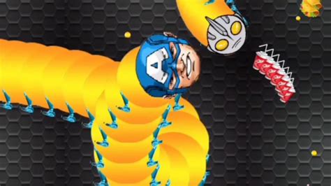 Cacing Terbesar Super Hero Marvel Skin Captain America~worm Zone Super