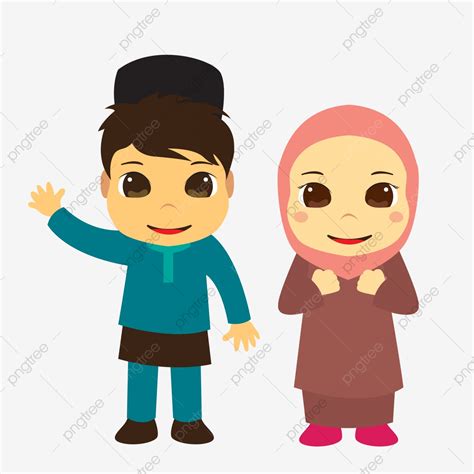 Gambar Anak Anak Muslim Merayakan Ramadhan Anak Clipart Anak Muslim