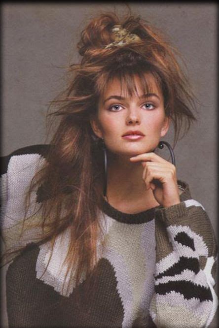 Paulina Porizkova Hairstyles In 2022 Straight Hairstyles Cute Messy