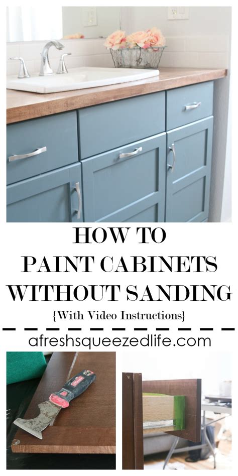 How To Paint Cabinets Without Sanding A Fresh Squeezed Life