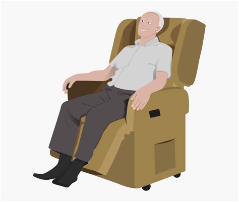 Transparent Person Lying Down Png Man Reclining In Chair Cartoon Png