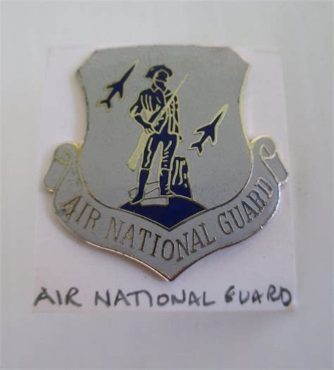 1 Air National Guard Minuteman And Rockets Insignia Pin