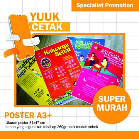 Jual Cetak Poster Custom A3 Murah Cetak Poster Shopee Indonesia