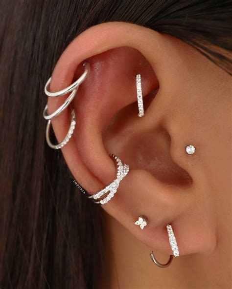 Cartilage Hoop Helix Ring Rook Piercing Tragus Earring Conch