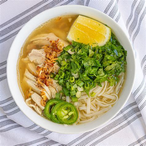 authentic vietnamese chicken noodle soup pho ga — vicky pham