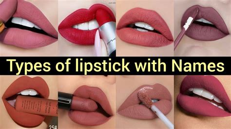 Types Of Lipstick With Names Lipstick Collection Lipstick Names