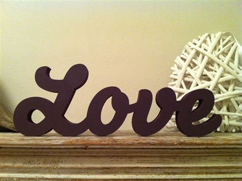 Love - Wooden Sign | Love wooden sign, Painting wooden letters, Wooden letters