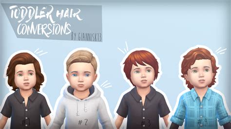 Sims 4 Ccs The Best Toddler Hair Conversions By