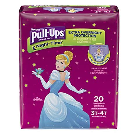 Pull Ups Night Time Potty Training Pants For Girls 3t 4t 32 40 Lb