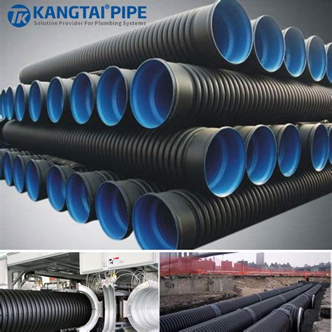 Sn8 Dual Wall Hdpe Sewage Discharge Pipe With Double Wall Corrugated