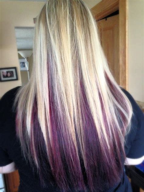 Blonde And Purple Hair Ideas Fashion Hairstyle