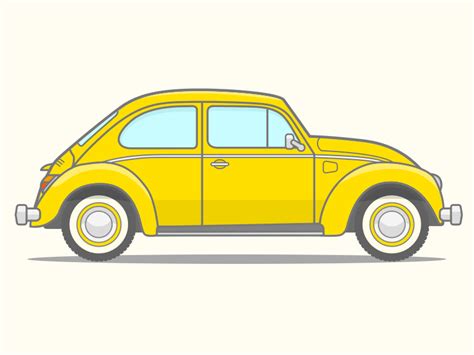 Vw Beetle Vector Line Art Search By Muzli