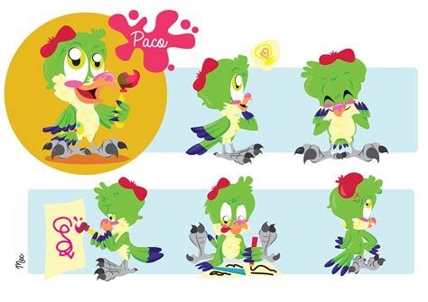 Character Design Paco The Parrot On Behance