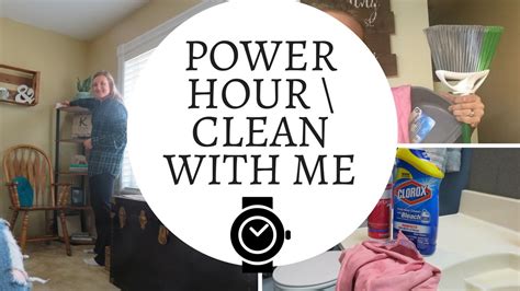 speed clean routine power hour spring cleaning collab with gentlethriftymama youtube