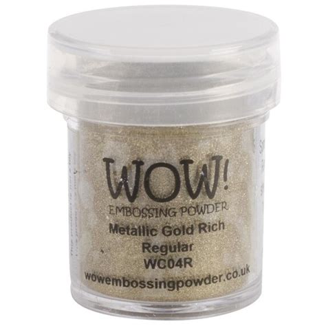 Wow Wc04r Embossing Powder In Metallic Gold Rich Regular