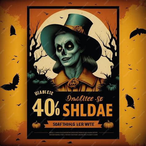 Premium Ai Image Halloween Poster Background Design