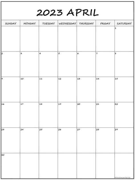 April 2022 Calendar Printable Portrait Printable Form Templates And