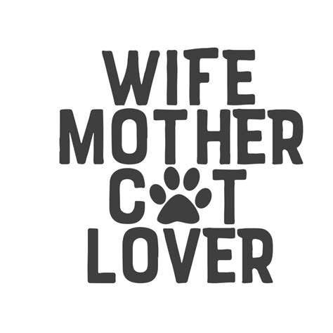Wife Mother Cat Lover Dtf Printco