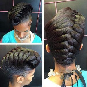 A reverse french braid updo. 43 Black Wedding Hairstyles For Black Women