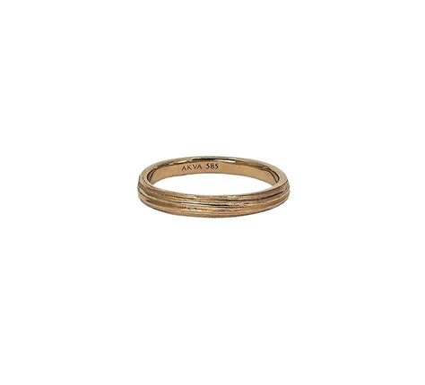 Akva Jewellery Wedding Band L 14k Gold Ring The Jewellery Room