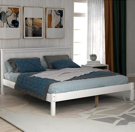 Actual Wood Platform Bed Frame With Headboardmattress