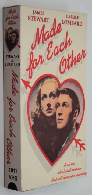 MADE FOR EACH OTHER VHS 1939 B W Rom Com Jimmy Stewart Romances Carole