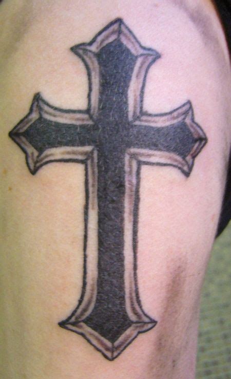 Cross Tattoos For Men Gothic Cross Tattoo Drawing And Wings Cross