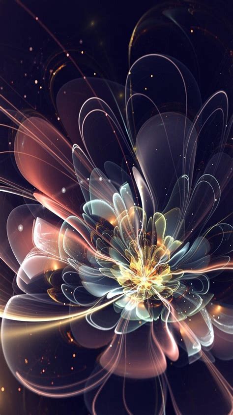 Download Free Mobile Phone Wallpaper 3d Abstract Flower 2771