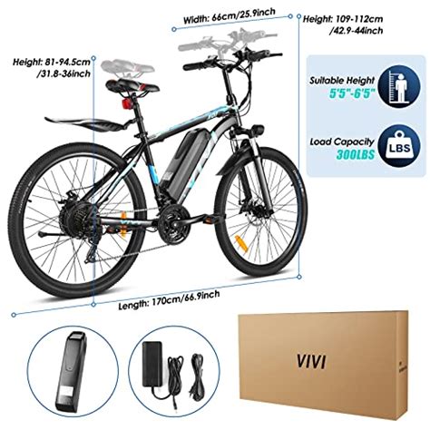 Vivi 26 Electric Bike For Adults 350w Electric Mountain Bike Adult