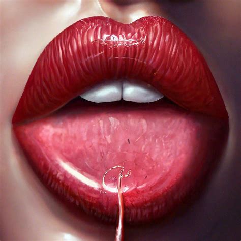 Девушка сосет чупа чупс губы  — создано в Шедевруме