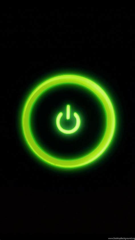 Xbox 360 Green Light Power Button Hd Desktop Wallpapers 540x960