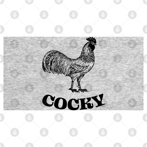 cocky rooster funny vintage drawing cocky t shirt teepublic