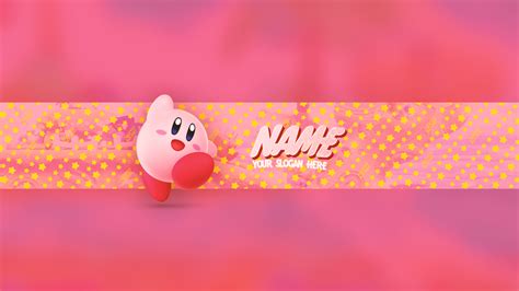 Free Kirby Youtube Banner Template 5ergiveaways