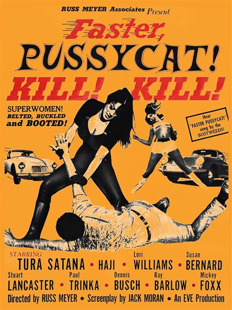 Faster Pussycat Kill Kill 1966 Cult Movie Without Background Poster