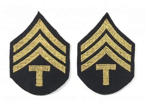 Ww2 Us Army Technical Sergeant Rank Badges