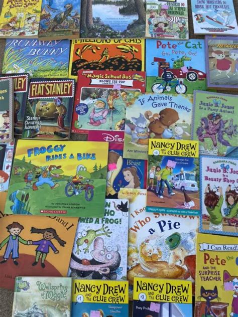 Assorted Childrens Book Huge Lot Of 50 Softcover Vg Condition